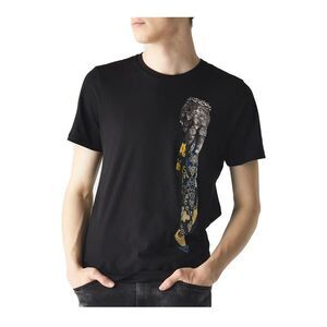 RH45 Men's Black Saxon Crew Neck T-Shirt LS12-I